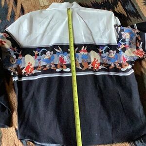 Vintage Looney Tunes Western Shirt Collection By KARMAN Cowboy Button Up Size L